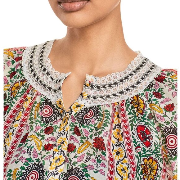 Alice + Olivia Cherelle Printed Cropped Blouse – Size Small - Picture 3 of 12